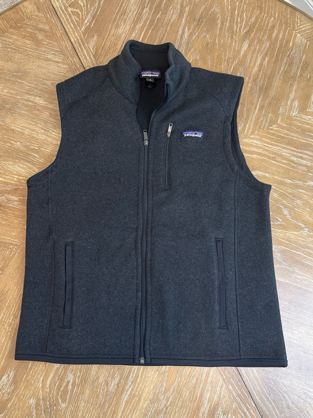 Patagonia Charcoal Full-Zip Fleece Vest